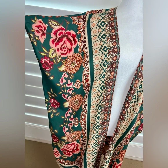 Gorgeous Fall Green Kimono Sz.S, By Angie - Picture 5 of 8